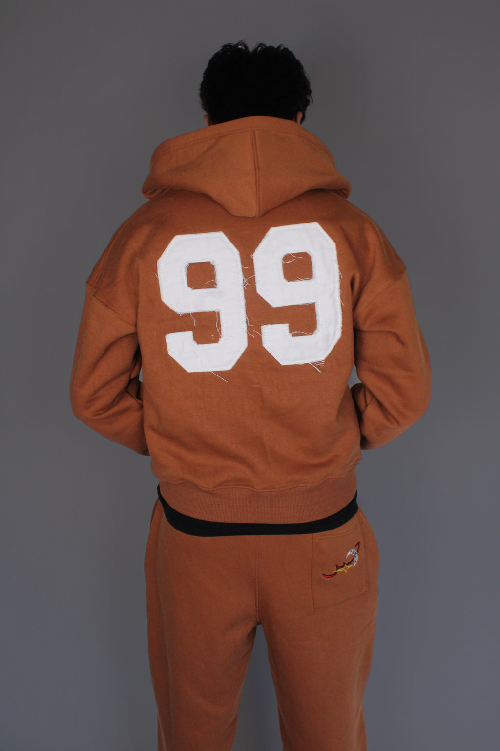 Brown Distressed Sabr Sweatpants