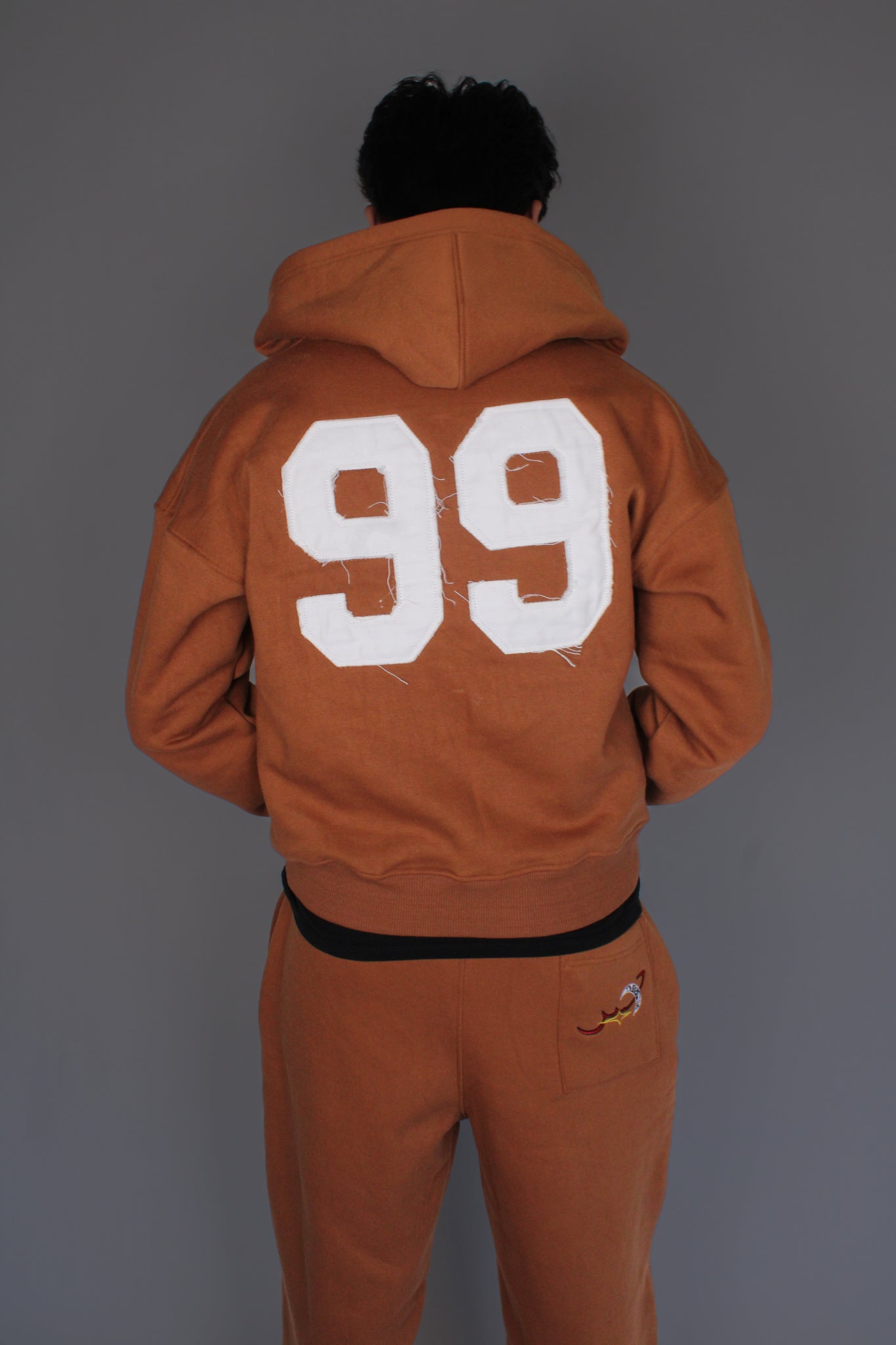 Brown Distressed Sabr Sweatpants