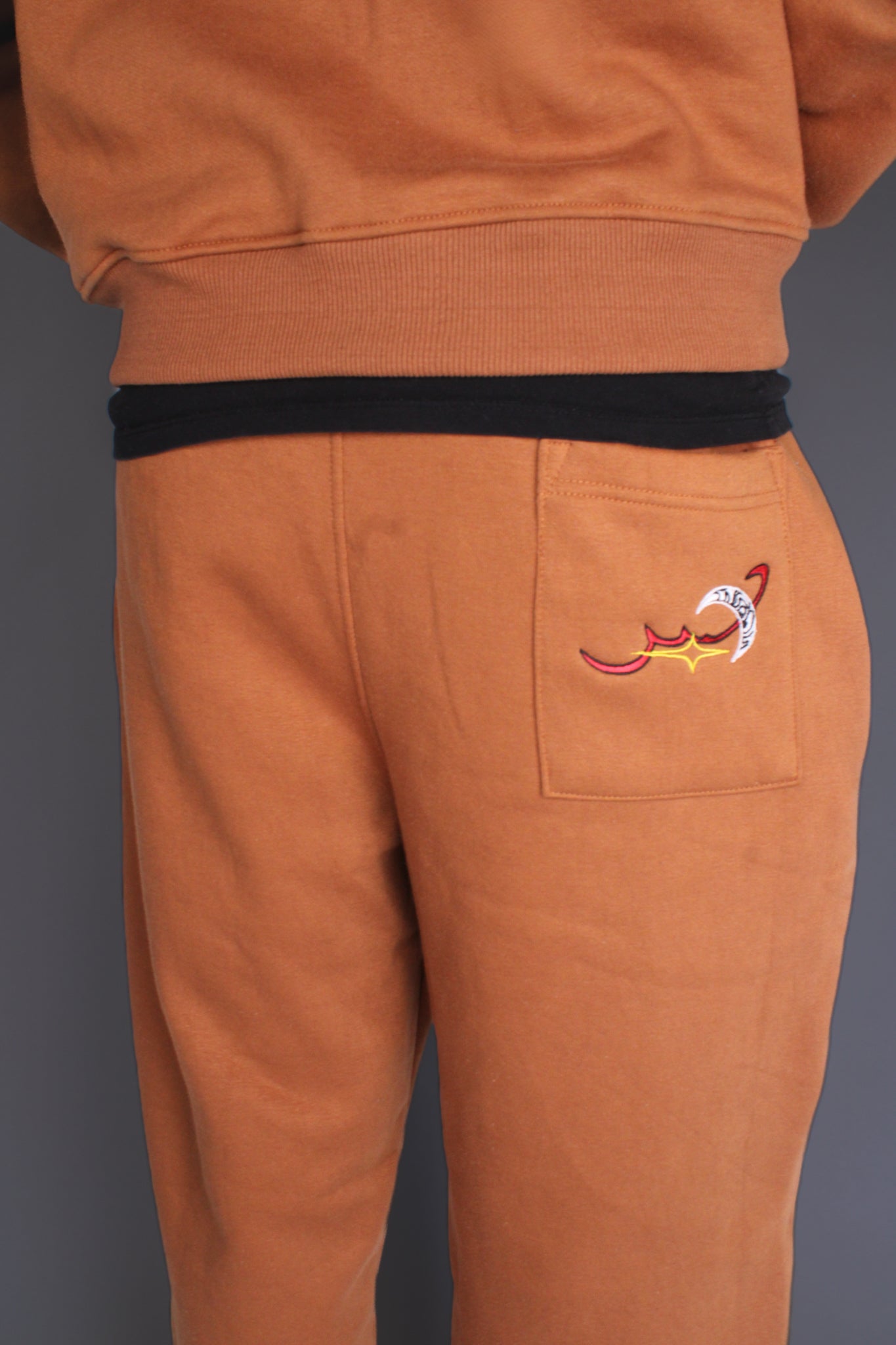 Brown Distressed Sabr Sweatpants